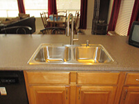 Brand new beautiful sink installed by Richard Kaiser