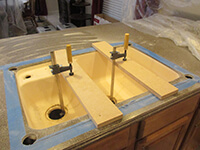 Professional sink removal by AZ Countertop Repair & Refinishing